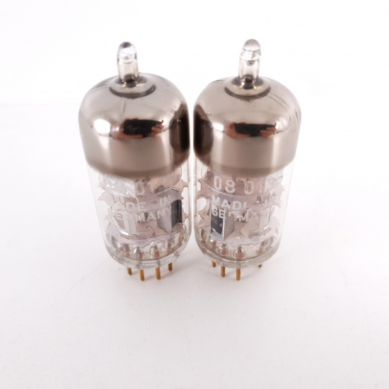 2 X E88C 8255 SINGLE TRIODE SIEMENS TUBE TUNGSRAM PROD GOLD PIN 3