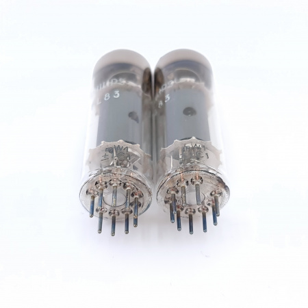 X Pl Philips Tube S Miniwatt Production Matched Pair Ch