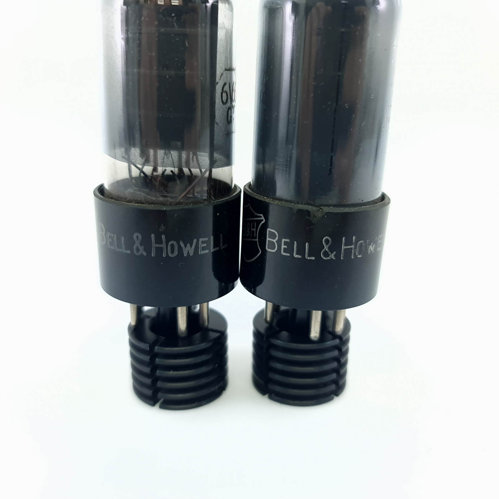 X V Gt Bell Howell Tube S Prod Black Plates Matched Pair