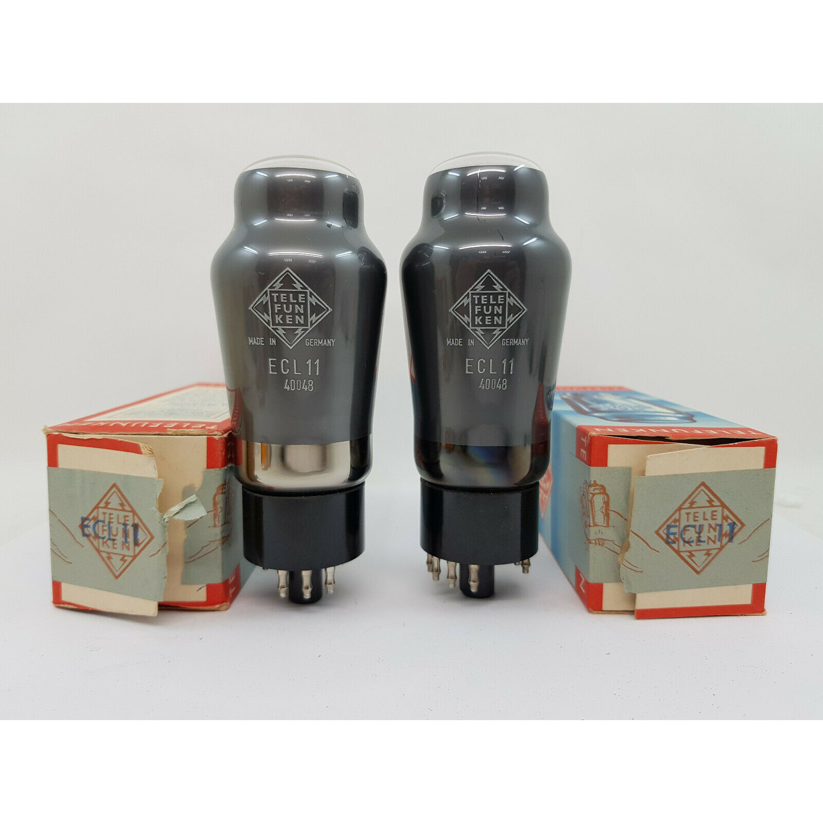 2 X ECL11 TELEFUNKEN TUBE MATCHED PAIR TUBE 2 PCS NOS NIB RC54