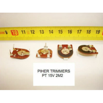 PIHER TRIMMERS 2M2 PCB PT15V 2PC
