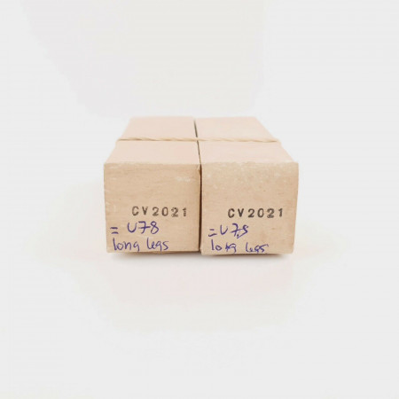 2 X CV2021 / U78 MARCONI-OSRAM TUBE. BLACK PLATES. SQUARE GETTER NOS/NIB CY  ENA