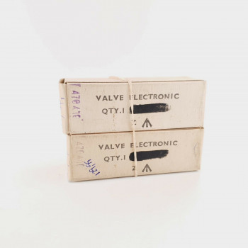 2 X CV2021 / U78 MARCONI-OSRAM TUBE. BLACK PLATES. SQUARE GETTER NOS/NIB CY  ENA 2