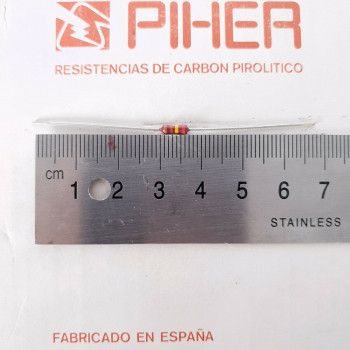 2 X 1/4W 120K 2% 1970S VINTAGE PIHER RESISTOR. NOS. C1803U1500F260121