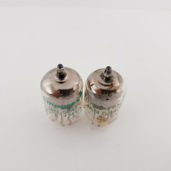 2 X JAN 5847A AMPEREX TUBE. GOLD PIN. BLACK PLATES. NOS/NIB MATCHED PAIR CY  ENA 2