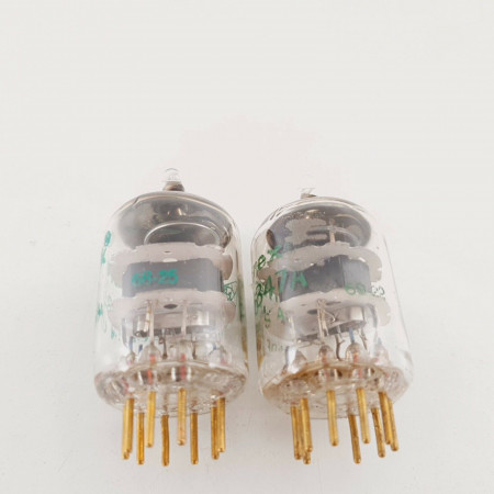 2 X JAN 5847A AMPEREX TUBE. GOLD PIN. BLACK PLATES. NOS/NIB MATCHED PAIR CY  ENA