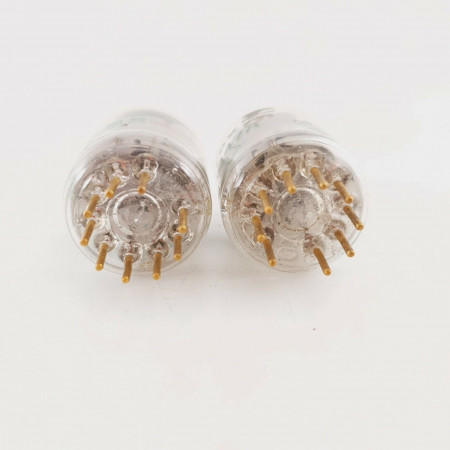 2 X JAN 5847A AMPEREX TUBE. GOLD PIN. BLACK PLATES. NOS/NIB MATCHED PAIR CY  ENA