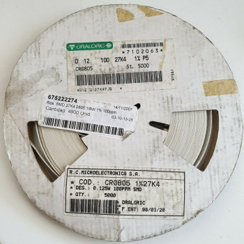 10 x 27.4K 1/8W 1% 100PPM SMD DRALORIC RESISTOR. (R380) CA394U3000F260721