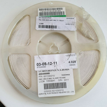 10 x 300R 1/8W 1% 100PPM SMD EUROTRONIX RESISTOR. (R381) CA394U4900F260721