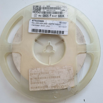 10 x 680K 1/8W 1% 100PPM SMD PHYCOMP RESISTOR. (R384) CA394U3000F260721