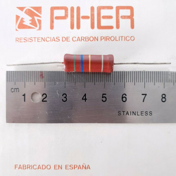 1 X 2W 560K 10% 1970S VINTAGE PIHER RESISTOR. NOS. C1804U46F260121