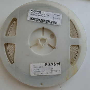 10 x 2.7M 1/8W 5% SMD RESISTOR. (R389) CA394U4900F260721