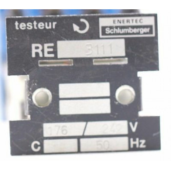 RELAY TESTEUR ENERTEC SCHLUMBERGER RE:3111 176/242V 50Hz 1PC. CA324U11F300617 2