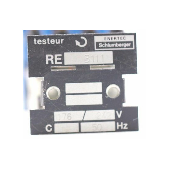 RELAY TESTEUR ENERTEC SCHLUMBERGER RE:3111 176/242V 50Hz 1PC. CA324U11F300617