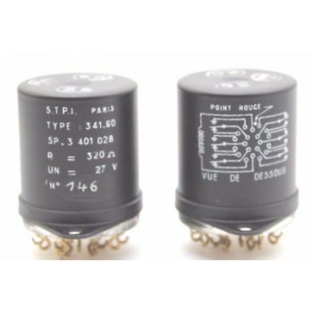 RELAY STPI 341,60 320 Ohm 27V NOS (NEW OLD STOCK) 1PC. CA334U2F270617