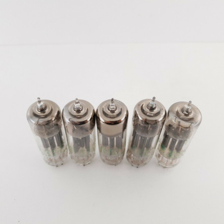 5 X JHS 6X4W SYLVANIA TUBE. BLACK PLATES. SQUARE-G.1960s PROD. NOS/NIB. CY  ENA