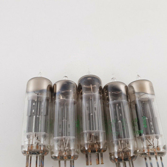 5 X JHS 6X4W SYLVANIA TUBE. BLACK PLATES. SQUARE-G.1960s PROD. NOS/NIB. CY  ENA