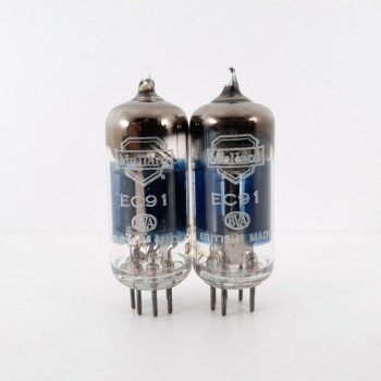 2 X EC91 / 6AQ4 MULLARD TUBE. 1950s PRODUCTION. 2. CH46