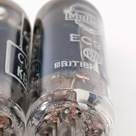 2 X EC91 / 6AQ4 MULLARD TUBE. 1950s PRODUCTION. 2. CH46