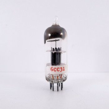 2 X 6CC31 / ECC91 TESLA TUBE. SQUARE GETTER. MATCHED PAIR. 10. CH32 2