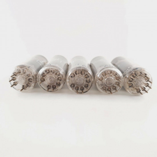 5 X CV2382 MULLARD TUBE. COPPER RODS. GREY PLATES. 1960s PROD. CY  ENA