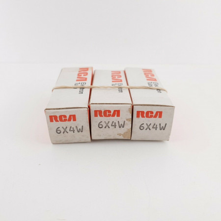 3 X 6X4W RCA TUBE. BLACK PLATES. NOS/NIB. CY  ENA