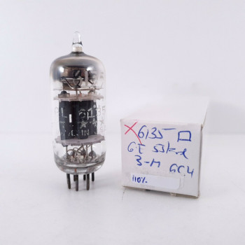 1 X 6135 / 6C4 GE ***** TUBE. SQUARE GETTER. 110% (EM). 15. CH32