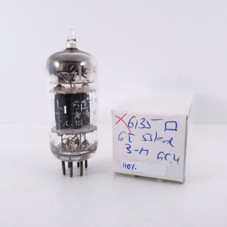 1 X 6135 / 6C4 GE ***** TUBE. SQUARE GETTER. 110% (EM). 15. CH32