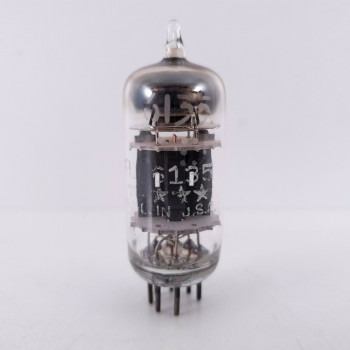 1 X 6135 / 6C4 GE ***** TUBE. SQUARE GETTER. 110% (EM). 15. CH32 2