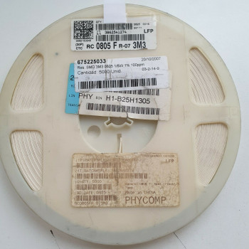 10 x 3.3M 1/8W 1% 100PPM SMD PHYCOMP RESISTOR. (R406) CA394U5000F260721