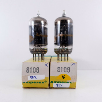 2 x 8106 AMPEREX TUBE. MATCHED PAIR. NOS/NIB. 16. CH32