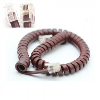 BROWN RJ11 TELEPHONE CABLE NOS (NEW OLD STOCK) 1PC. CA321(1)U43F050717