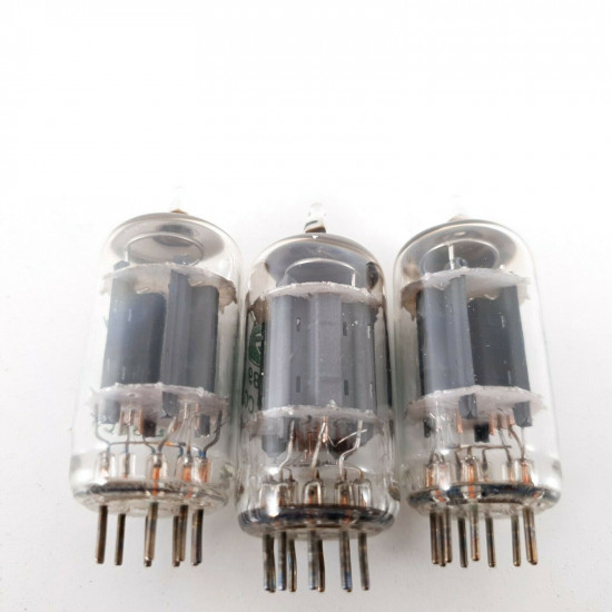 3 X 6189 / E82CC TUBE. SYLVANIA BRAND. MATCHED PAIR. CÑ  ENA