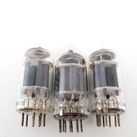 3 X 6189 / E82CC TUBE. SYLVANIA BRAND. MATCHED PAIR. CÑ  ENA