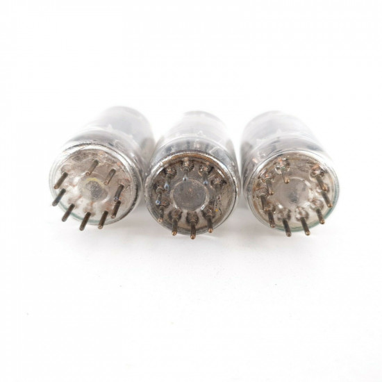 3 X 6189 / E82CC TUBE. SYLVANIA BRAND. MATCHED PAIR. CÑ  ENA