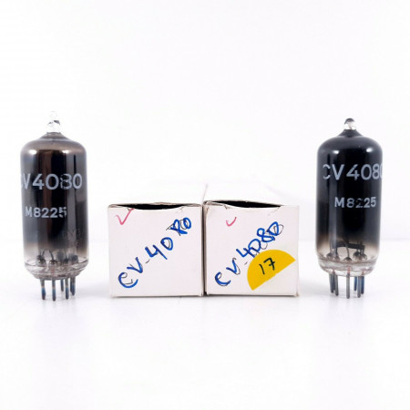 2 X CV4080 / M8225 TUBE. PAIR. 17. CH32