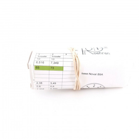 1 X ECC81/ 12AT7 MULLARD TUBE. 1960s PROD. COPPER RODS. 65/73%. AH  ENA