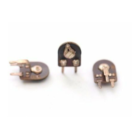 TRIMMERS PIHER 25K OHM 12MM LOGARITHMIC HORIZONTAL PT12H NOS 1PC CA220U799F60417