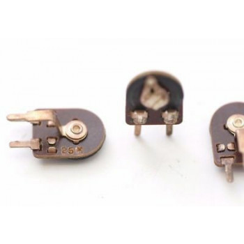 TRIMMERS PIHER 25K OHM 12MM LOGARITHMIC HORIZONTAL PT12H NOS 1PC CA220U799F60417 2