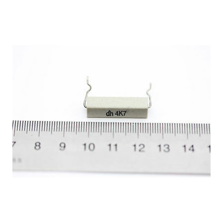 CEMENTED CERAMIC RESISTOR 4K7 4W RHP 625CA AXIAL NOS (New Old Stock) *3PC* U3