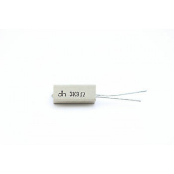 CEMENTED CERAMIC RESISTOR 3,9 K 6W DH VERTICAL NOS (New Old Stock) *2PC* U70