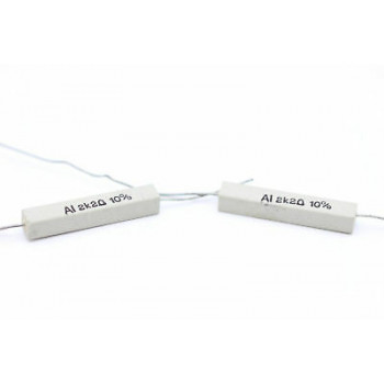 CEMENTED CERAMIC RESISTOR 2,2 K 6W 10% AI AXIAL NOS (New Old Stock) *1PC* U113