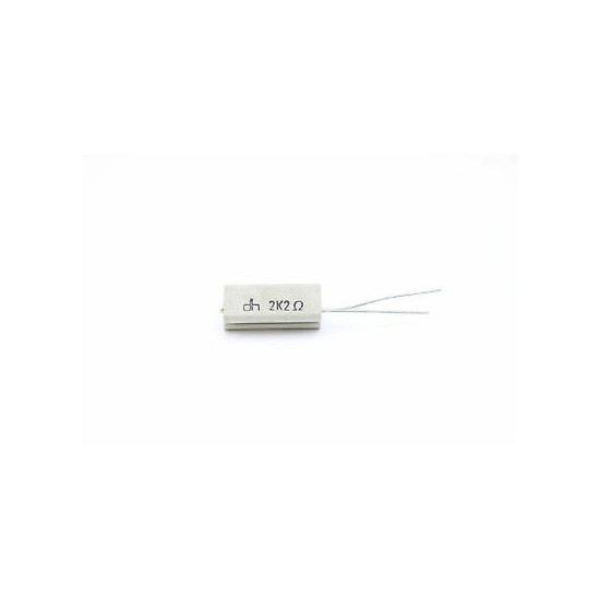 CEMENTED CERAMIC RESISTOR 2,2 K 4W DH VERTICAL NOS (New Old Stock) *2PC* U55