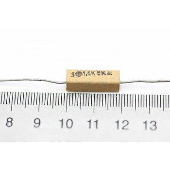 CEMENTED CERAMIC RESISTOR 1,6 K 3W 5% NOS (New Old Stock) *2PC* U125 2