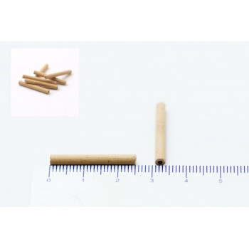 TUBE CERAMIC INSULATION 3MM DIAMETER 25MM LONG NOS 5PC. CA182U324F060917