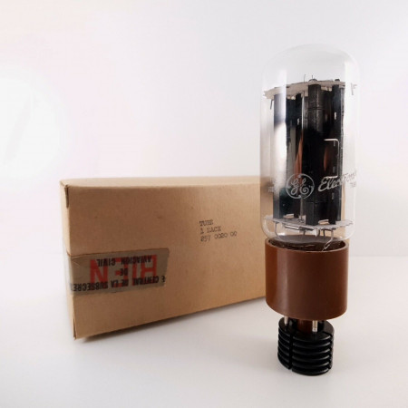 1 X 5R4GYA GE TUBE. 1970s PROD. BLACK PLATES. BROWN BASE. NOS/NIB. AA  ENA