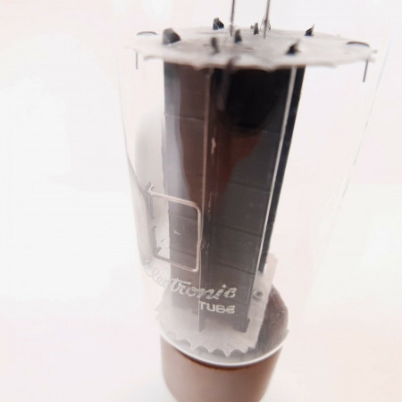 1 X 5R4GYA GE TUBE. 1970s PROD. BLACK PLATES. BROWN BASE. NOS/NIB. AA  ENA