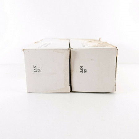 2 X JAN 83 TUBE. SYLVANIA BRAND. BLACK PLATES. 1980 PRODUCTION. CH  ENA