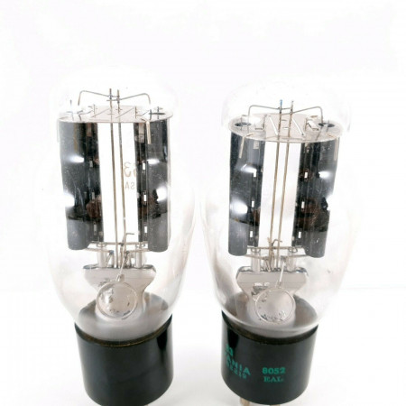 2 X JAN 83 TUBE. SYLVANIA BRAND. BLACK PLATES. 1980 PRODUCTION. CH  ENA