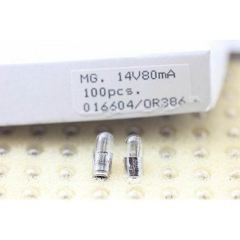 2 X BOMBILLAS DIAL RADIO BOMBILLITA BULB 14V 80mA(15 x 5,8 mm) BAY  2 PC. RC30/2